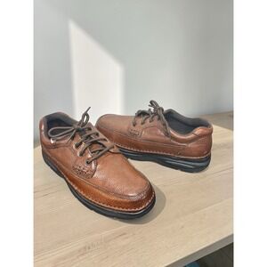 Nunn Bush Men's Cameron Lace-Up Casual Shoes Brown Leather Size 9.5 M NEW